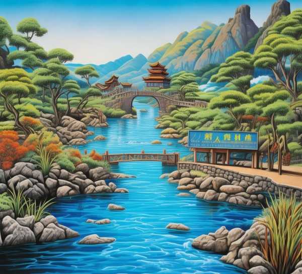 悠然蓝溪，自然人文交融之旅门票攻略,悠然蓝溪旅游景区门票，探索自然与人文的融合之旅,自然风光,历史文化,旅游胜地,第1张