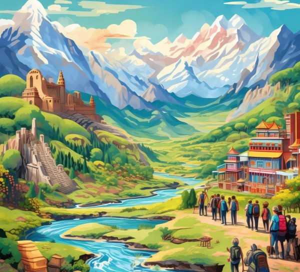 伊犁之旅，自然与文化之旅的完美融合,伊犁旅游路线攻略，探寻新疆的自然与文化盛宴,自然风光,旅游胜地,旅游路线,第1张