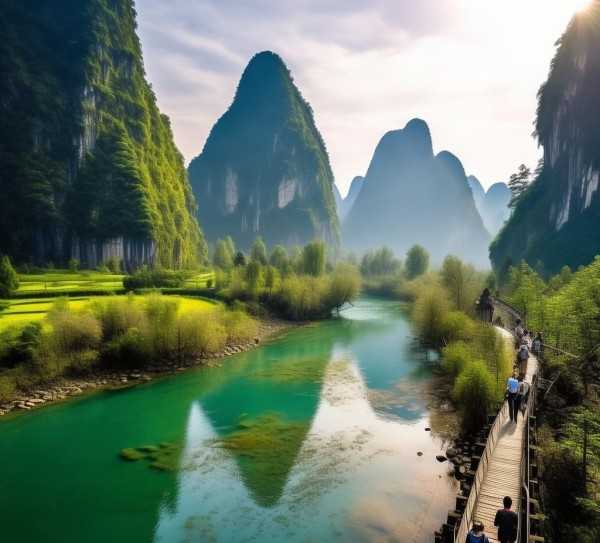 桂林山水秘境探幽，揭秘四大自然景观之魅力,探寻桂林山水之美，揭秘我国四大自然景观之一的旅游景区,历史文化,旅游胜地,仙境,第1张