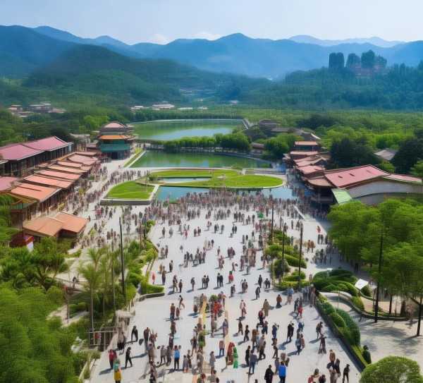 探索知名景区发展新路径，以我国某景区为例的策略研究,旅游景区发展策略研究—以我国某知名景区为例,历史文化,旅游体验,第1张