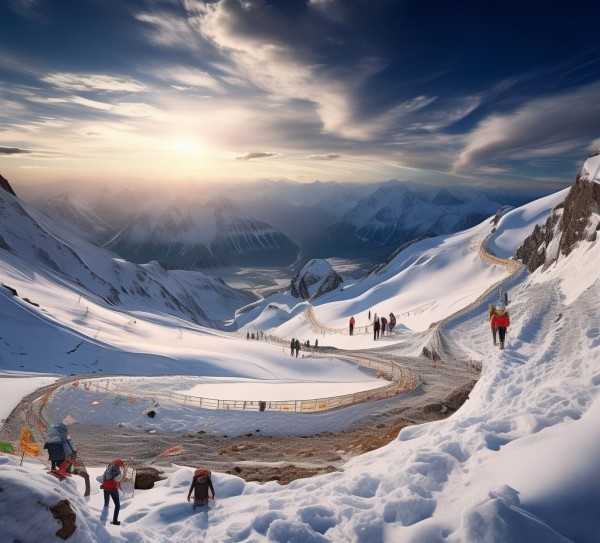 雪域高原探险之旅，终极旅游路线全解析,探秘雪域高原，旅游路线全攻略,自然风光,旅游路线,规划,第1张