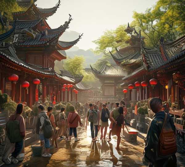 华夏古韵之旅，探寻旅游景区的文明足迹,山西旅游景区，探寻古韵山西，感受华夏文明,自然风光,历史文化,古韵,第1张