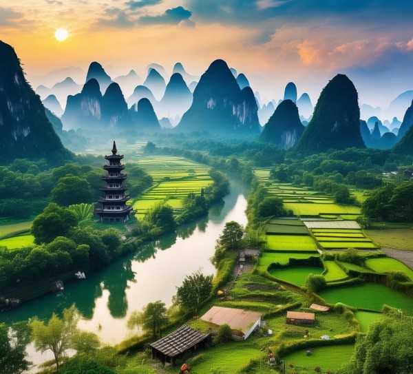 桂林山水探秘，朔地田园牧歌之旅攻略,阳朔旅游攻略，探秘桂林山水甲天下，体验田园牧歌生活,旅游胜地,旅游攻略,规划,第1张